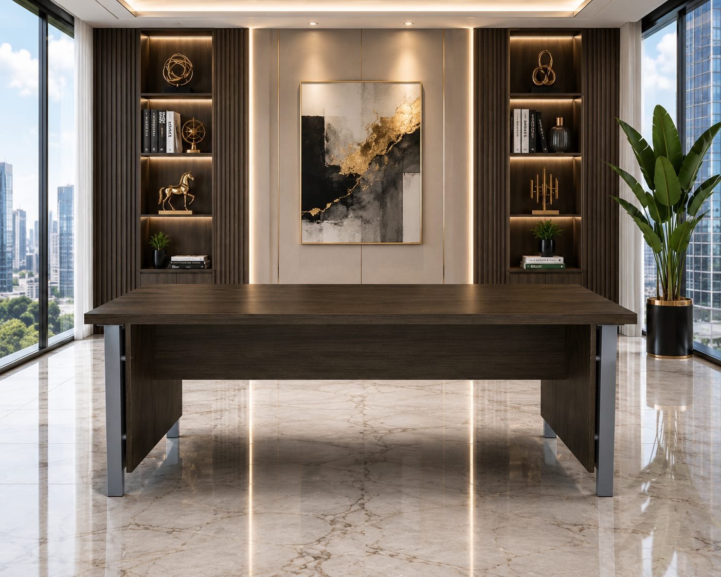 MEJA DIREKTUR 180 BROWN