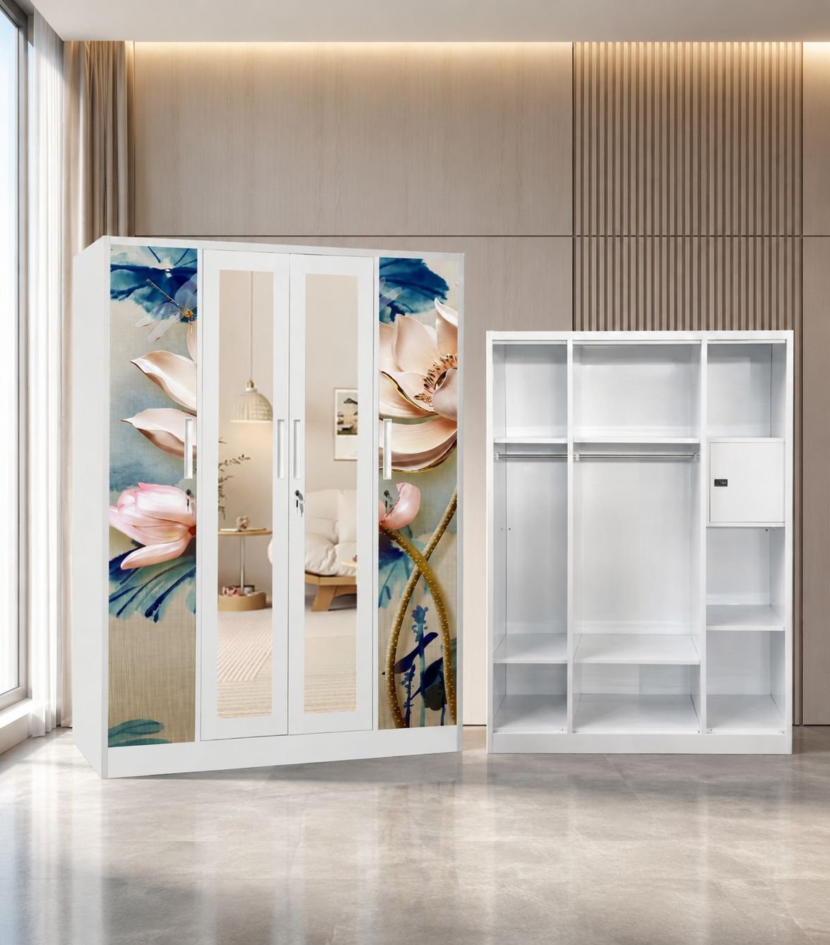 LEMARI PAKAIAN 4 PINTU
